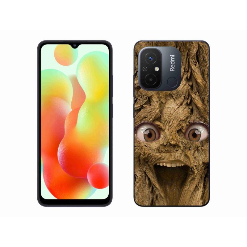 Gelový kryt mmCase na mobil Xiaomi Redmi 12C - veselý strom s očima