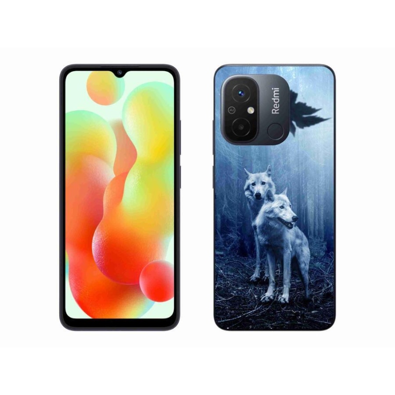 Gelový kryt mmCase na mobil Xiaomi Redmi 12C - vlci v lese