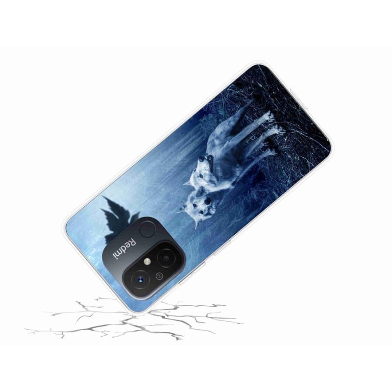 Gelový kryt mmCase na mobil Xiaomi Redmi 12C - vlci v lese