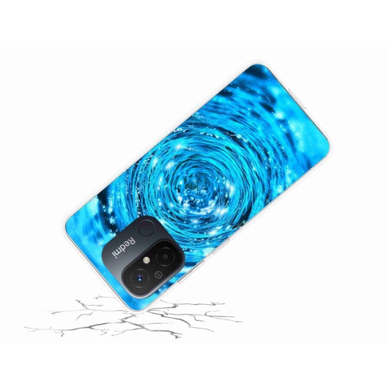 Gelový kryt mmCase na mobil Xiaomi Redmi 12C - vodní vír