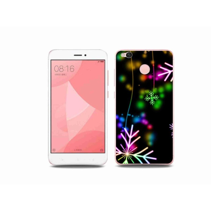 Gelový kryt mmCase na mobil Xiaomi Redmi 4X - barevné vločky