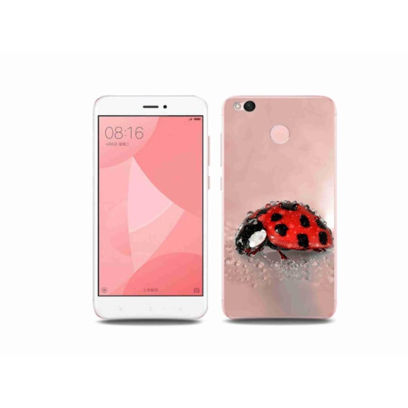 Gelový kryt mmCase na mobil Xiaomi Redmi 4X - beruška