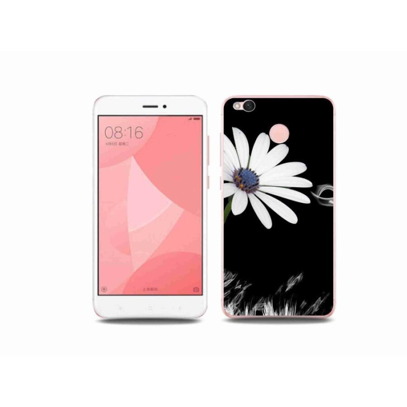 Gelový kryt mmCase na mobil Xiaomi Redmi 4X - bílá květina
