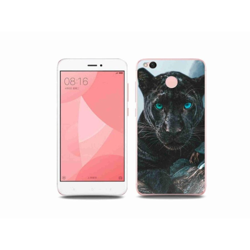 Gelový kryt mmCase na mobil Xiaomi Redmi 4X - černý panter