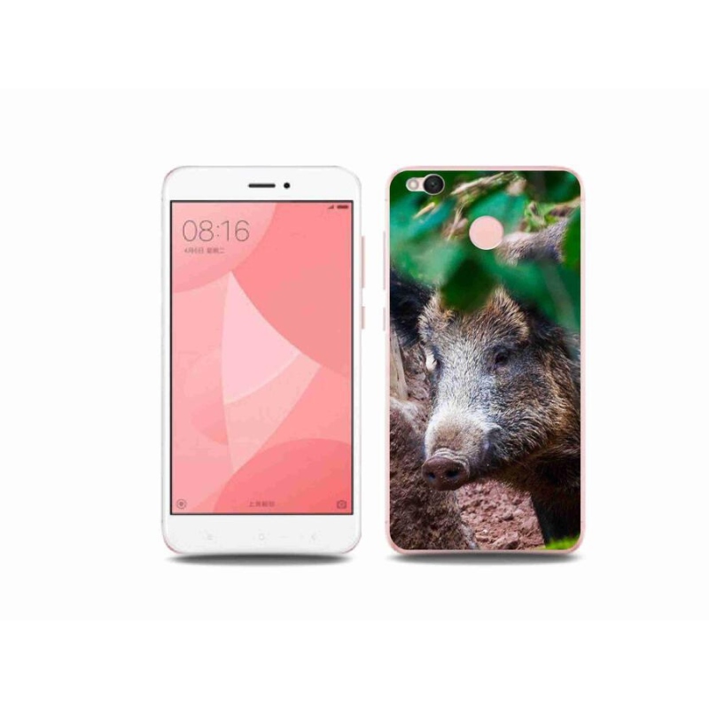 Gelový kryt mmCase na mobil Xiaomi Redmi 4X - divoké prase