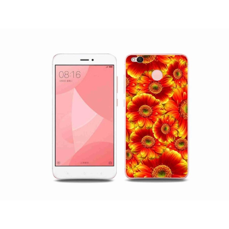 Gelový kryt mmCase na mobil Xiaomi Redmi 4X - gerbera 1