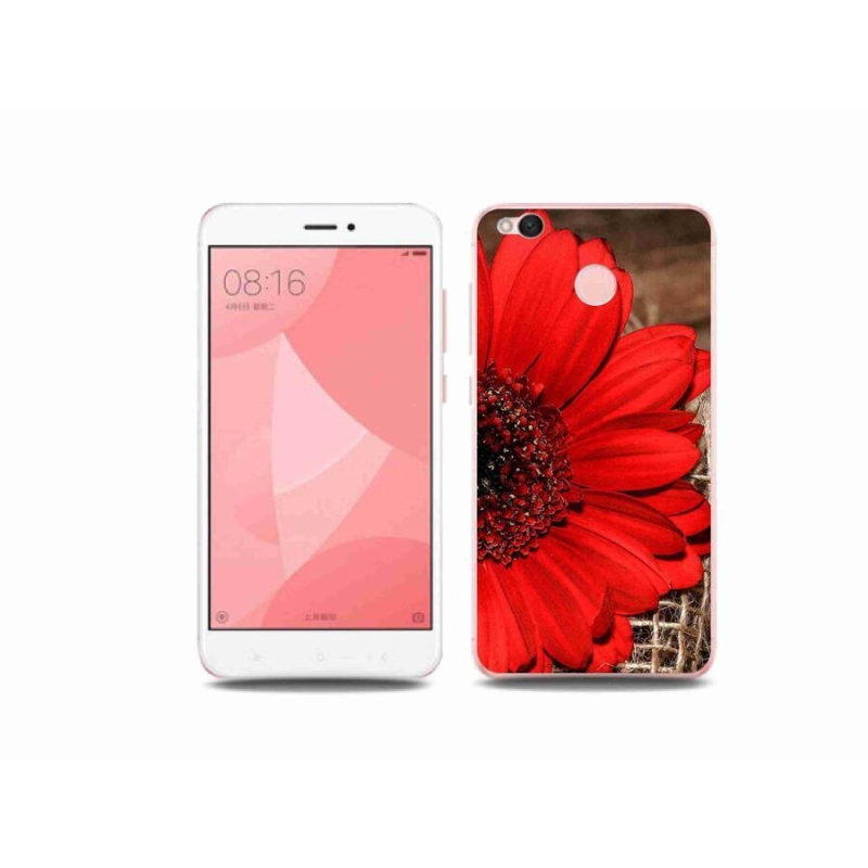 Gelový kryt mmCase na mobil Xiaomi Redmi 4X - gerbera