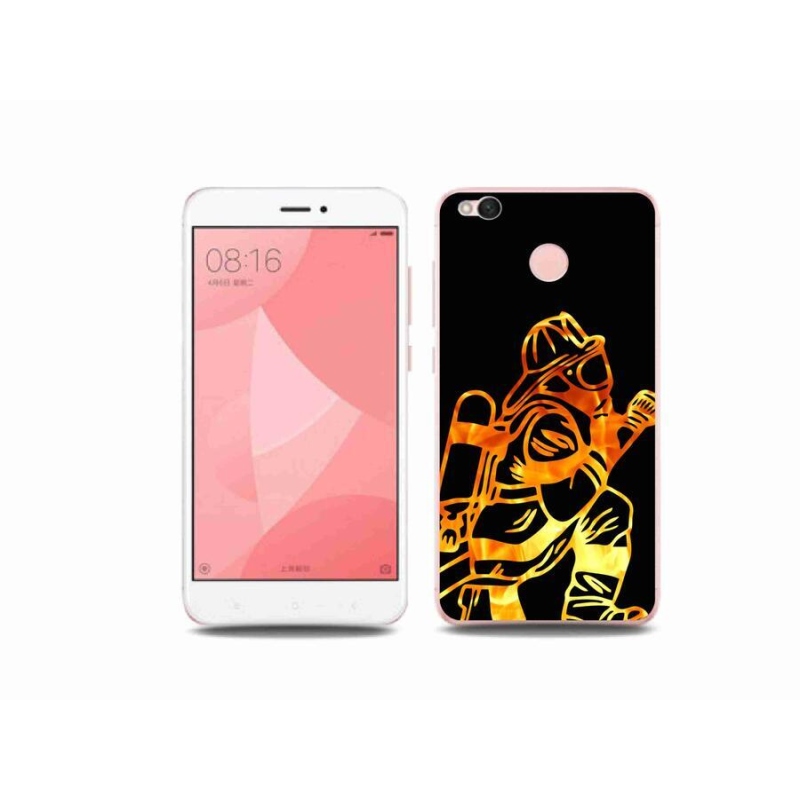 Gelový kryt mmCase na mobil Xiaomi Redmi 4X - hasič 1