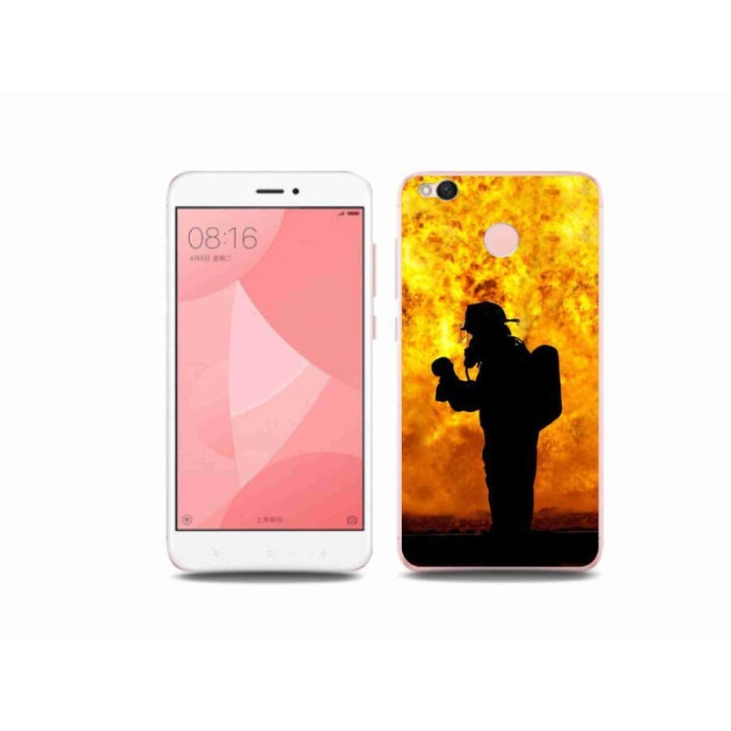 Gelový kryt mmCase na mobil Xiaomi Redmi 4X - hasič