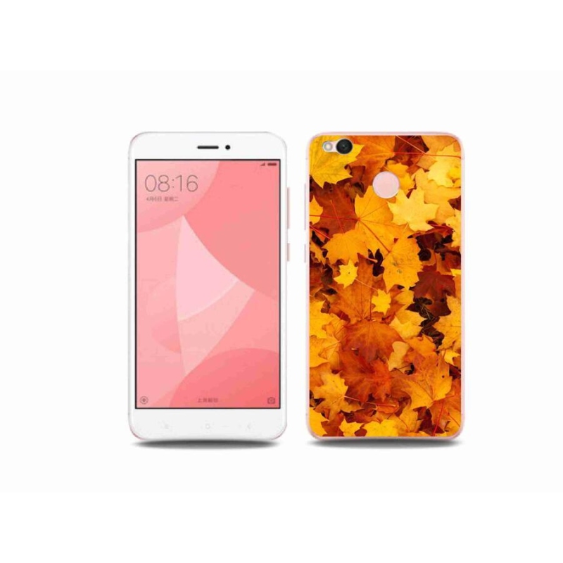 Gelový kryt mmCase na mobil Xiaomi Redmi 4X - javorové listy