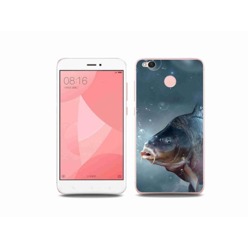 Gelový kryt mmCase na mobil Xiaomi Redmi 4X - kapr a bublinky