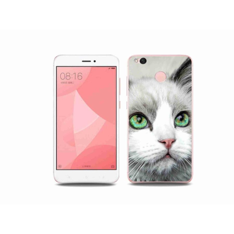 Gelový kryt mmCase na mobil Xiaomi Redmi 4X - kočičí pohled
