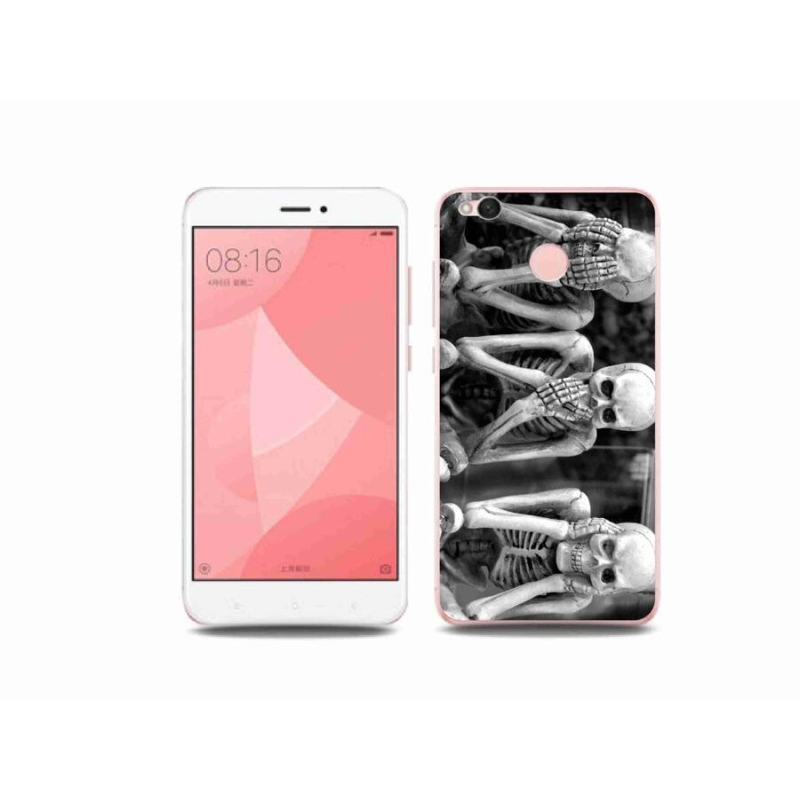 Gelový kryt mmCase na mobil Xiaomi Redmi 4X - kostlivci