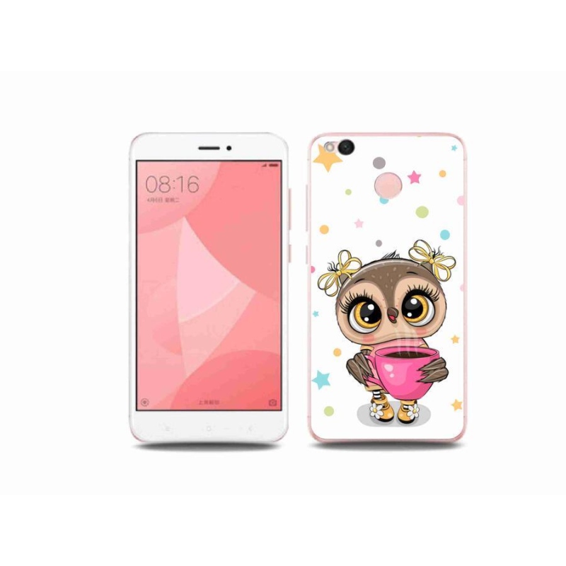 Gelový kryt mmCase na mobil Xiaomi Redmi 4X - kreslená sovička
