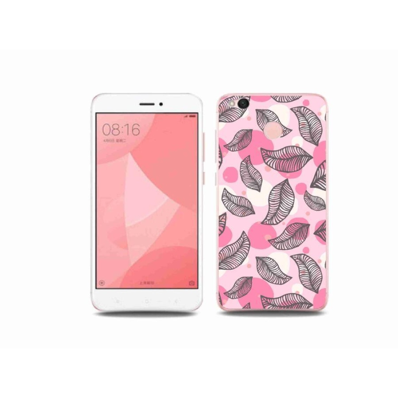 Gelový kryt mmCase na mobil Xiaomi Redmi 4X - kreslené padající listy