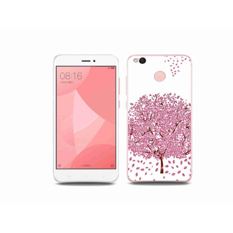 Gelový kryt mmCase na mobil Xiaomi Redmi 4X - kreslený strom s listy