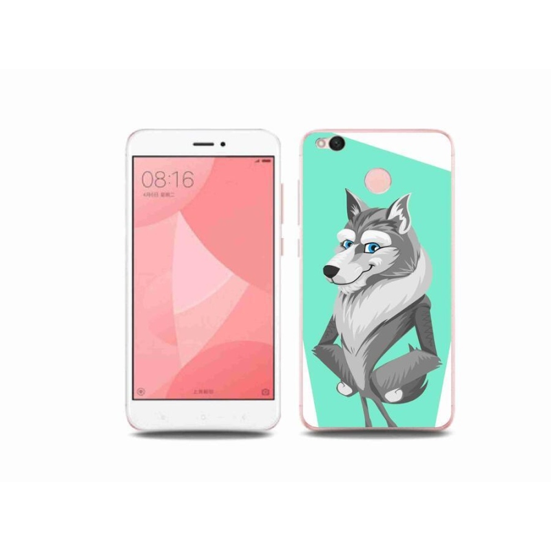 Gelový kryt mmCase na mobil Xiaomi Redmi 4X - kreslený vlk