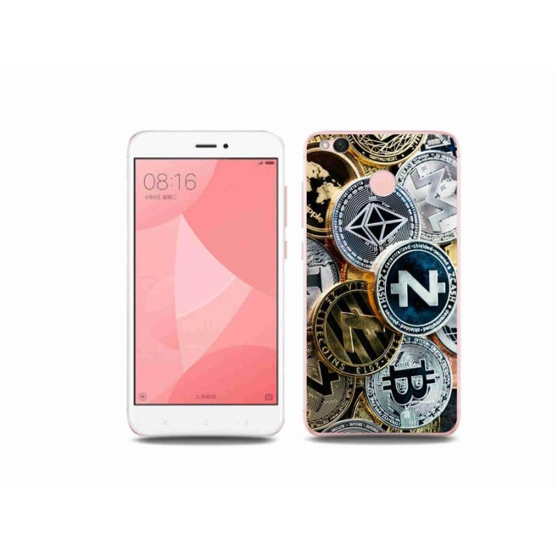 Gelový kryt mmCase na mobil Xiaomi Redmi 4X - kryptoměny