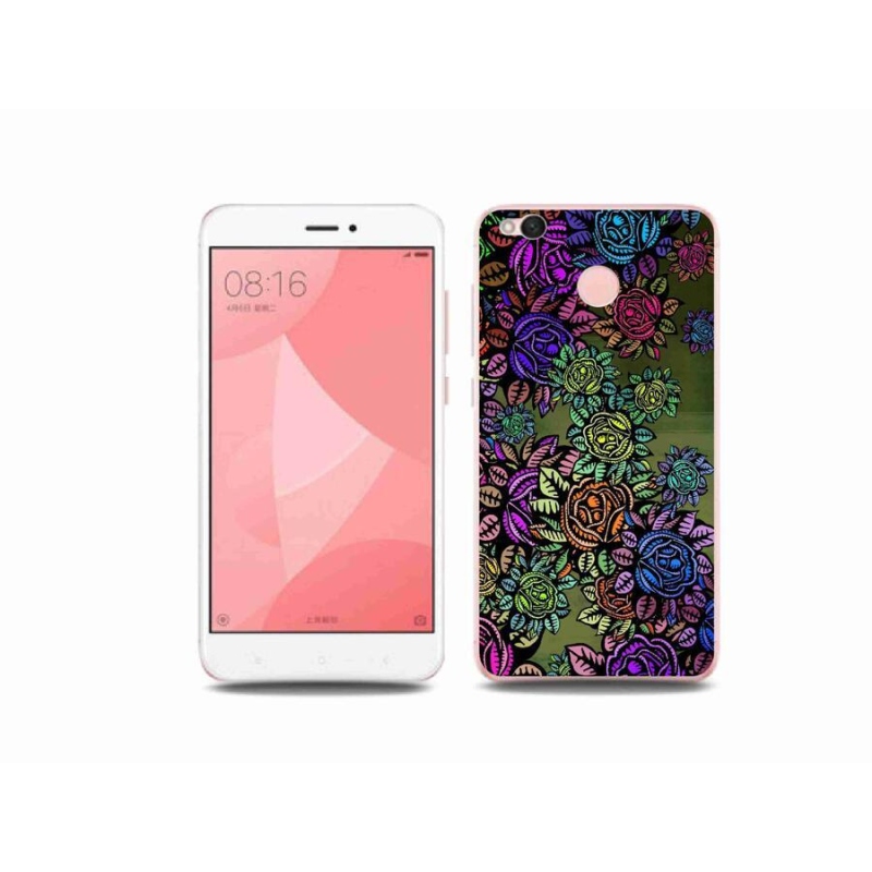 Gelový kryt mmCase na mobil Xiaomi Redmi 4X - květiny 6