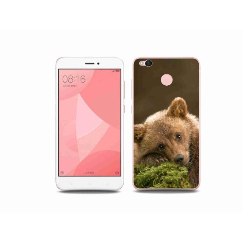 Gelový kryt mmCase na mobil Xiaomi Redmi 4X - medvěd