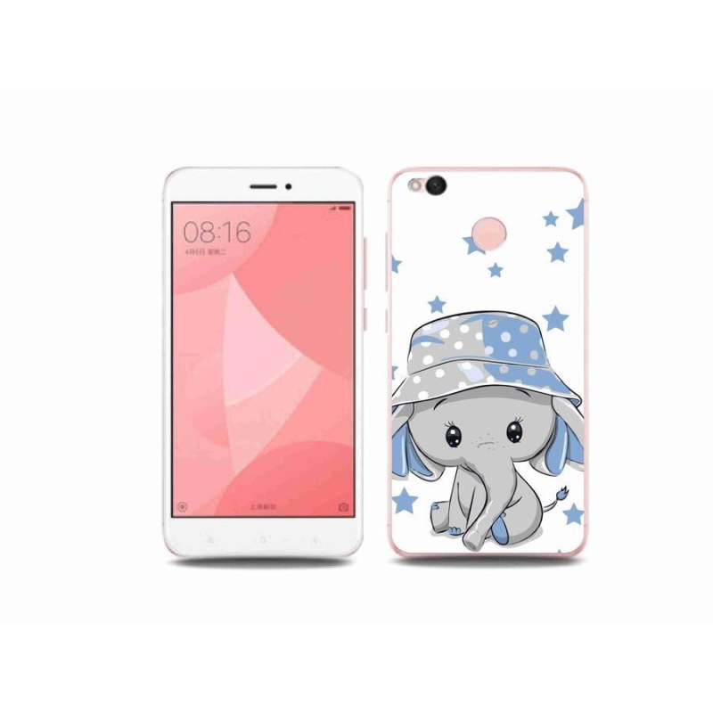 Gelový kryt mmCase na mobil Xiaomi Redmi 4X - modrý slon