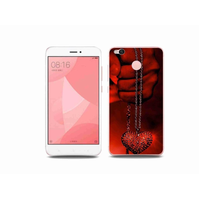 Gelový kryt mmCase na mobil Xiaomi Redmi 4X - náhrdelník