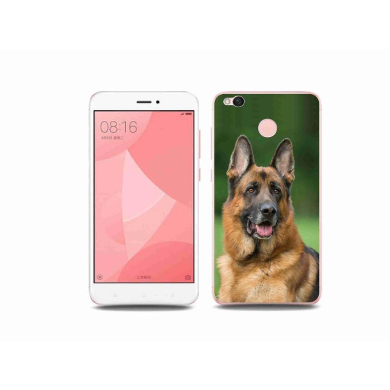 Gelový kryt mmCase na mobil Xiaomi Redmi 4X - německý ovčák