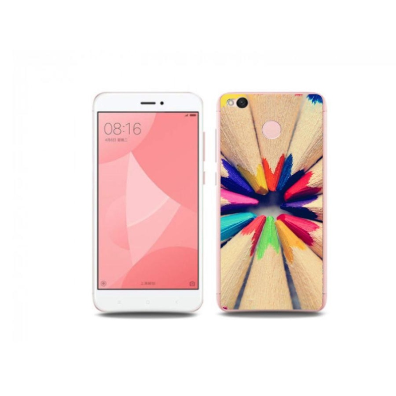 Gelový kryt mmCase na mobil Xiaomi Redmi 4X - pastelky