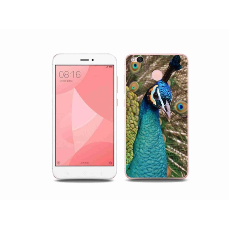 Gelový kryt mmCase na mobil Xiaomi Redmi 4X - páv