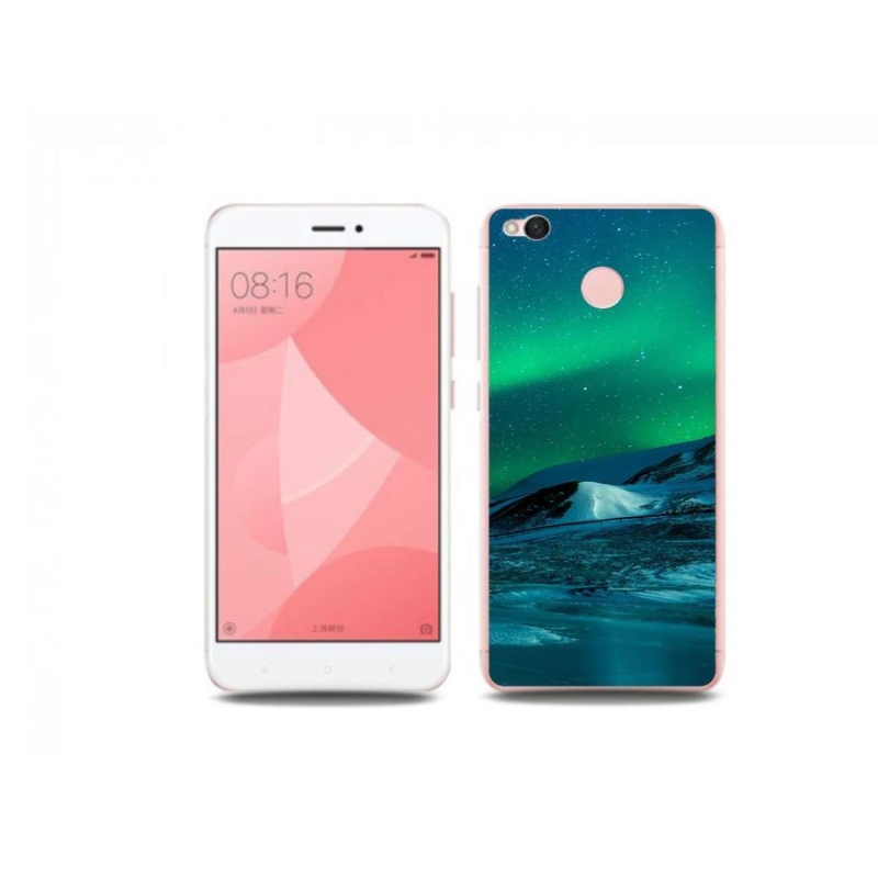 Gelový kryt mmCase na mobil Xiaomi Redmi 4X - polární záře