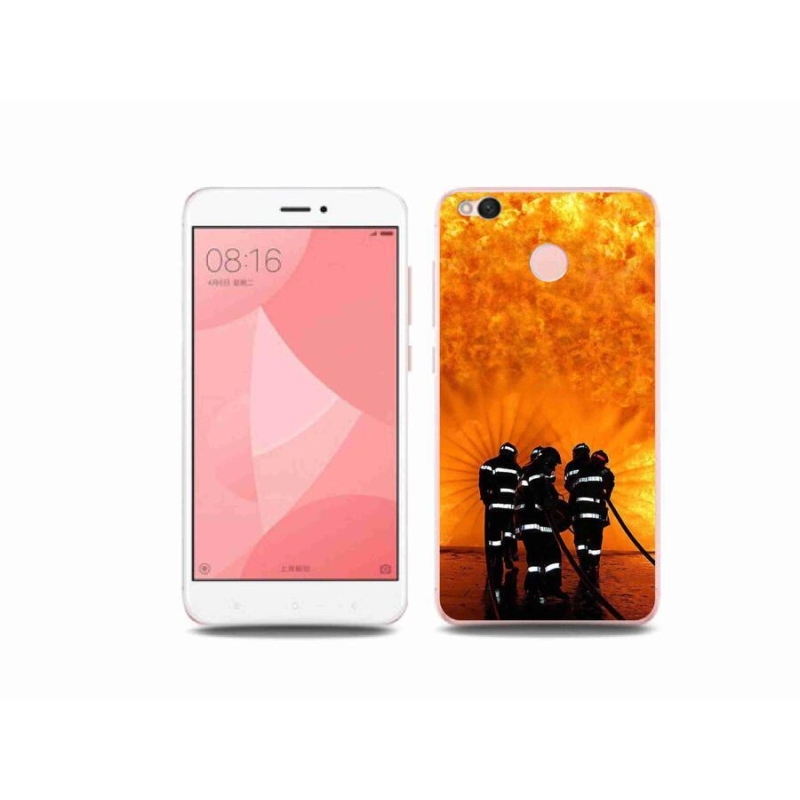 Gelový kryt mmCase na mobil Xiaomi Redmi 4X - požár