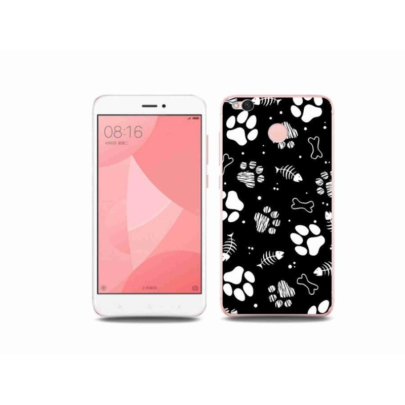 Gelový kryt mmCase na mobil Xiaomi Redmi 4X - psí tlapky