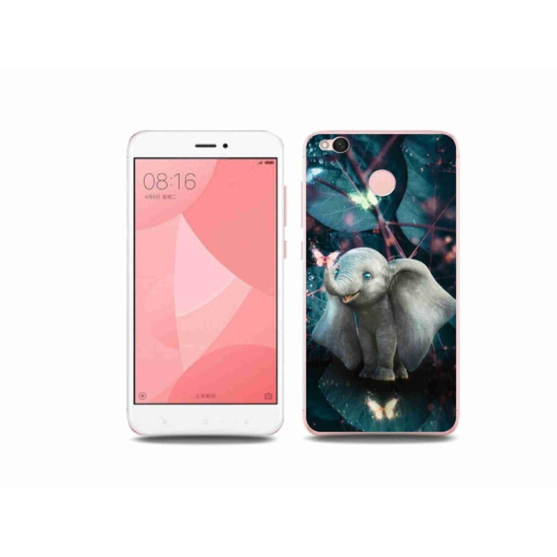 Gelový kryt mmCase na mobil Xiaomi Redmi 4X - roztomilý slon