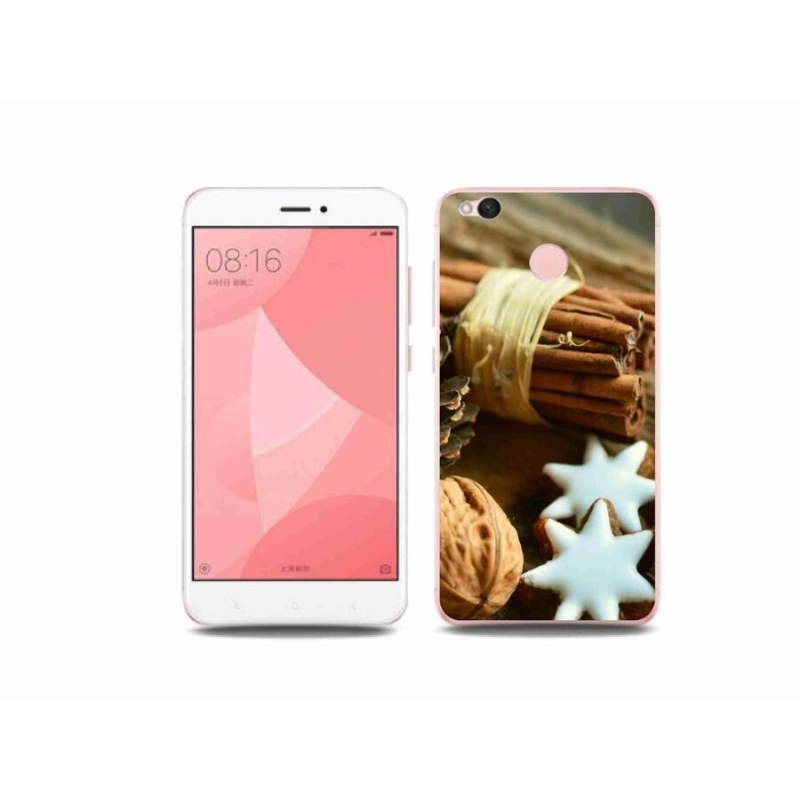 Gelový kryt mmCase na mobil Xiaomi Redmi 4X - skořice a perníčky