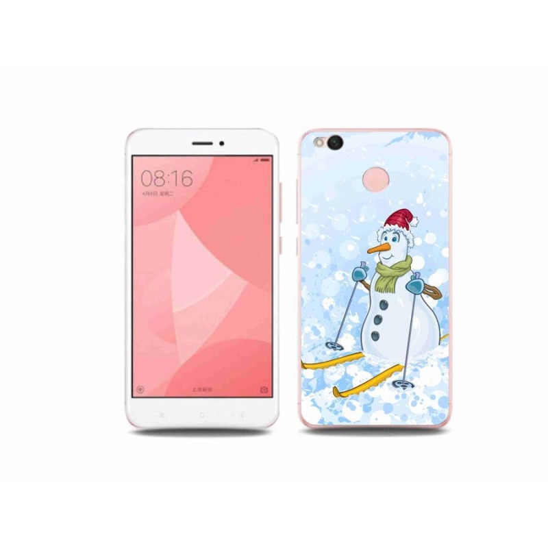 Gelový kryt mmCase na mobil Xiaomi Redmi 4X - sněhulák