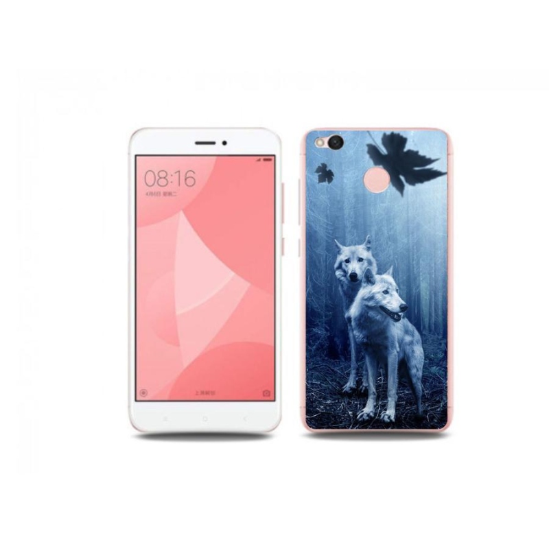 Gelový kryt mmCase na mobil Xiaomi Redmi 4X - vlci v lese