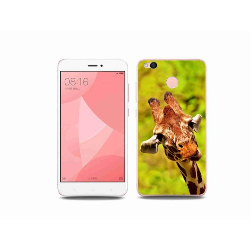 Gelový kryt mmCase na mobil Xiaomi Redmi 4X - žirafa