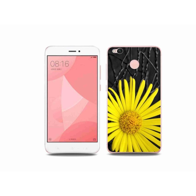 Gelový kryt mmCase na mobil Xiaomi Redmi 4X - žlutá květina