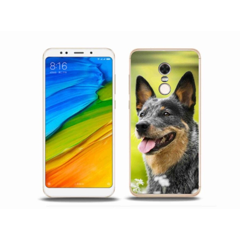Gelový kryt mmCase na mobil Xiaomi Redmi 5 Plus - australský honácký pes