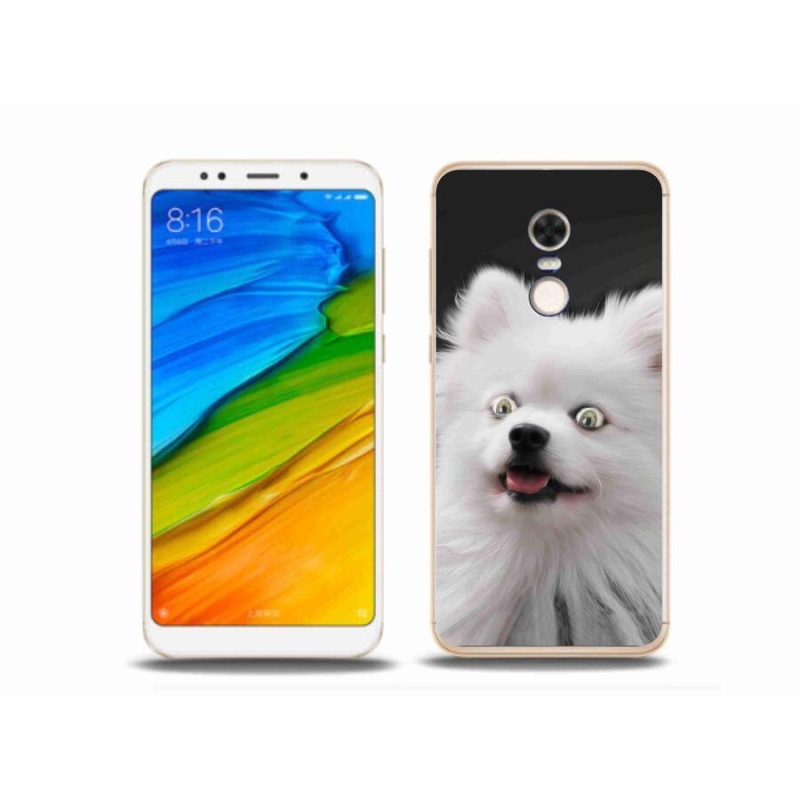 Gelový kryt mmCase na mobil Xiaomi Redmi 5 Plus - bílý špic
