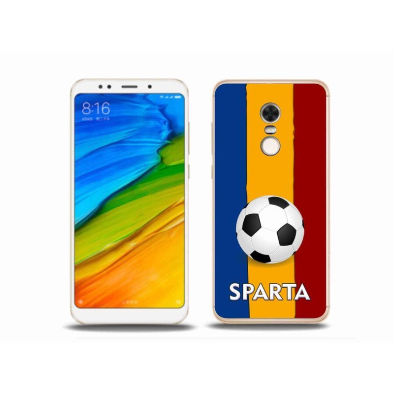 Gelový kryt mmCase na mobil Xiaomi Redmi 5 Plus - fotbal 1