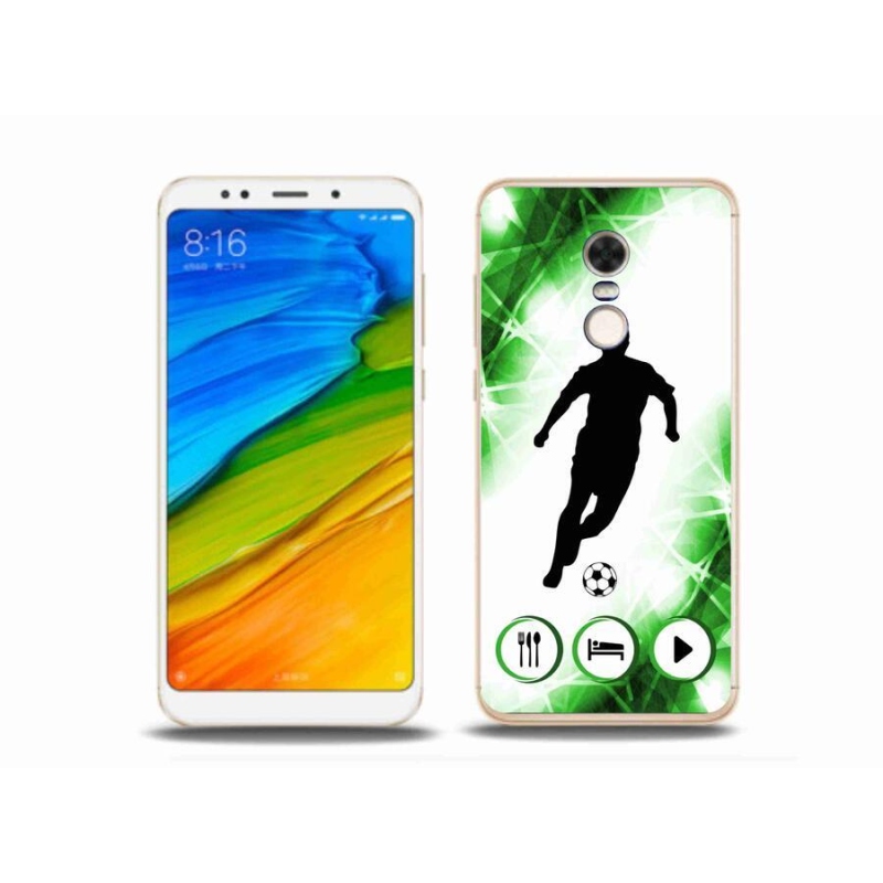 Gelový kryt mmCase na mobil Xiaomi Redmi 5 Plus - fotbalista