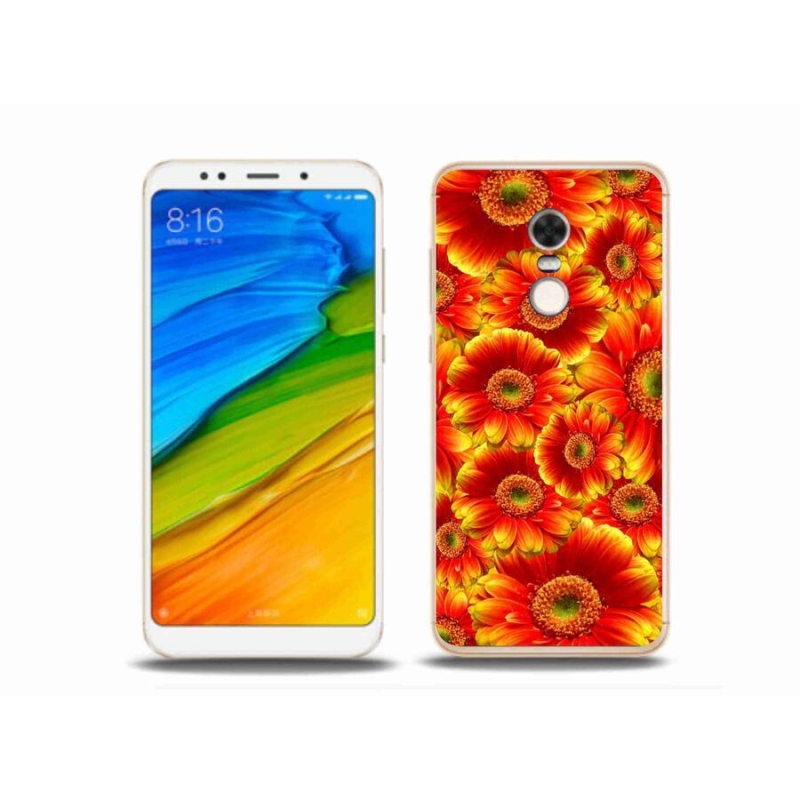 Gelový kryt mmCase na mobil Xiaomi Redmi 5 Plus - gerbera 1