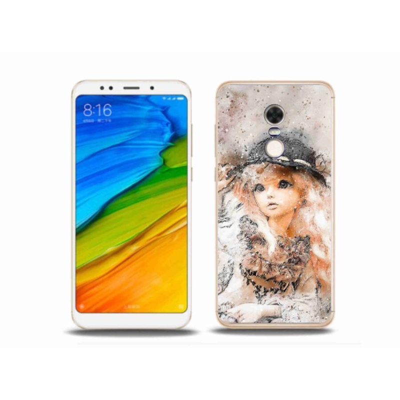 Gelový kryt mmCase na mobil Xiaomi Redmi 5 Plus - holčička s kloboukem