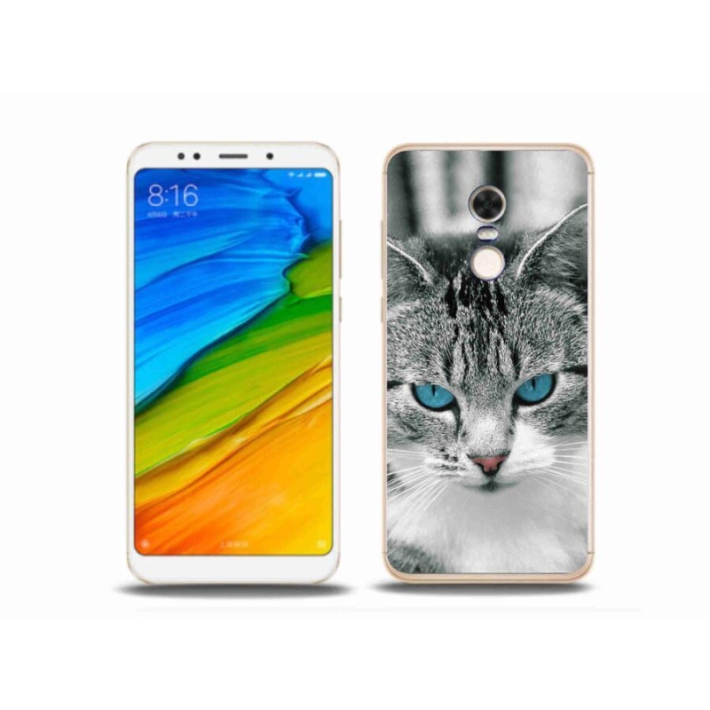 Gelový kryt mmCase na mobil Xiaomi Redmi 5 Plus - kočičí pohled 1