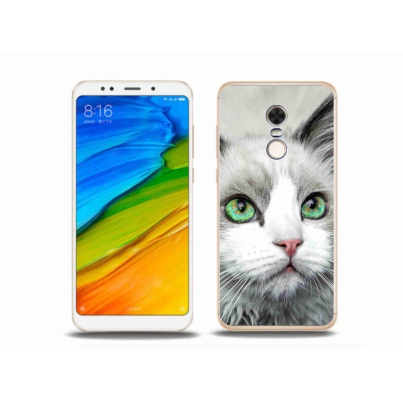 Gelový kryt mmCase na mobil Xiaomi Redmi 5 Plus - kočičí pohled