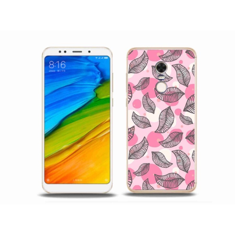 Gelový kryt mmCase na mobil Xiaomi Redmi 5 Plus - kreslené padající listy