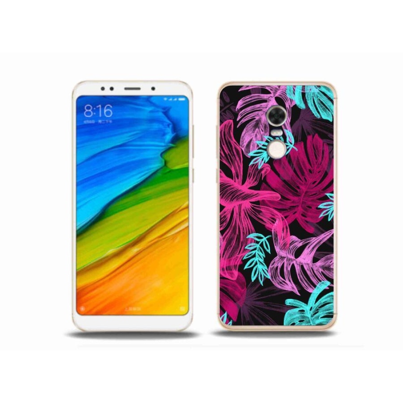 Gelový kryt mmCase na mobil Xiaomi Redmi 5 Plus - květiny 1