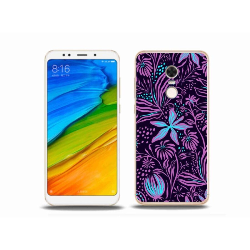 Gelový kryt mmCase na mobil Xiaomi Redmi 5 Plus - květiny 2