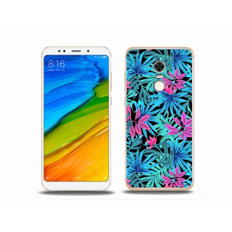 Gelový kryt mmCase na mobil Xiaomi Redmi 5 Plus - květiny 3